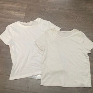 Bundle of 2 Girls White Shirts